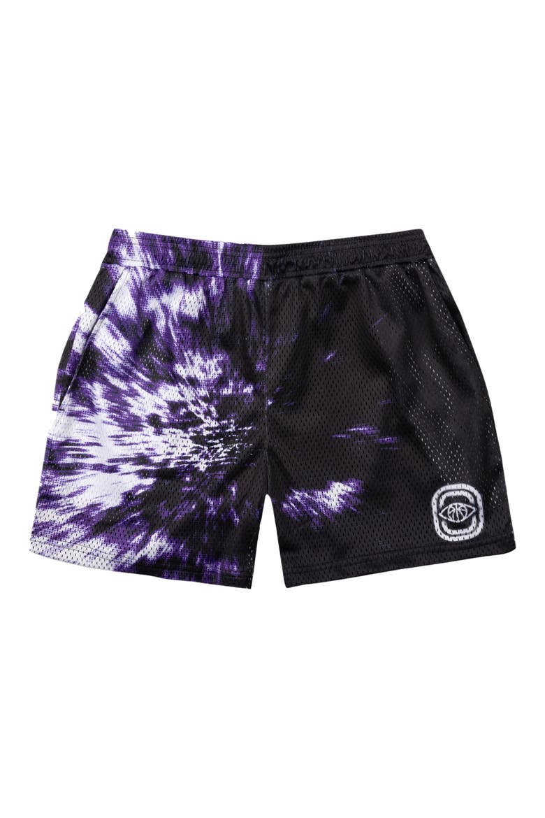 Motion Blur Mesh Shorts, Main, color, BLACK