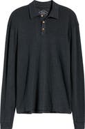 ALEX CRANE Linen Long Sleeve Polo