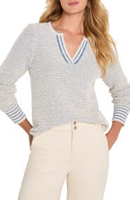 NIC+ZOE Tuck Open Stitch Sweater