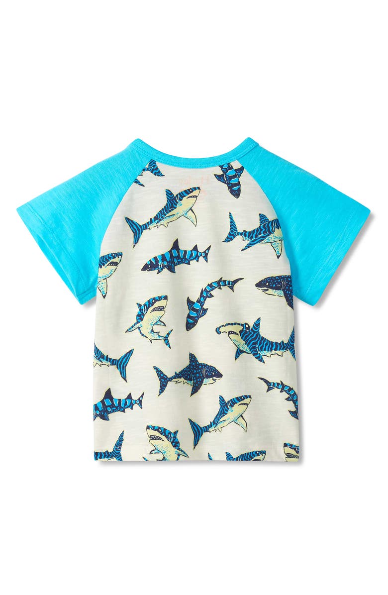 Hatley Kids' Sharks Glow in the Dark Cotton Graphic T-Shirt, Alternate, color, Glow In The Dark Sharks