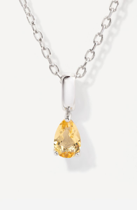 Birthstone Teardrop Necklace