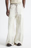 Rick Owens Bela Shredded Wide Leg Jeans