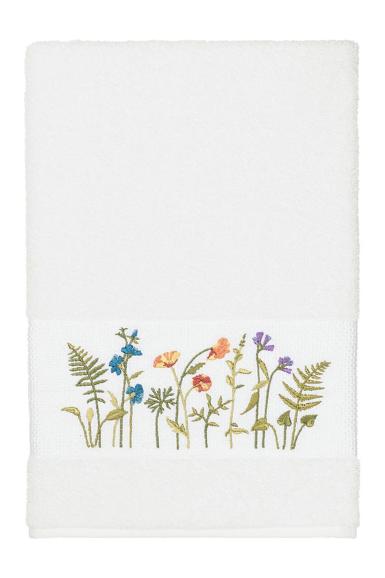 Serenity Embellished Bath Towel - White, Main, color, WHITE