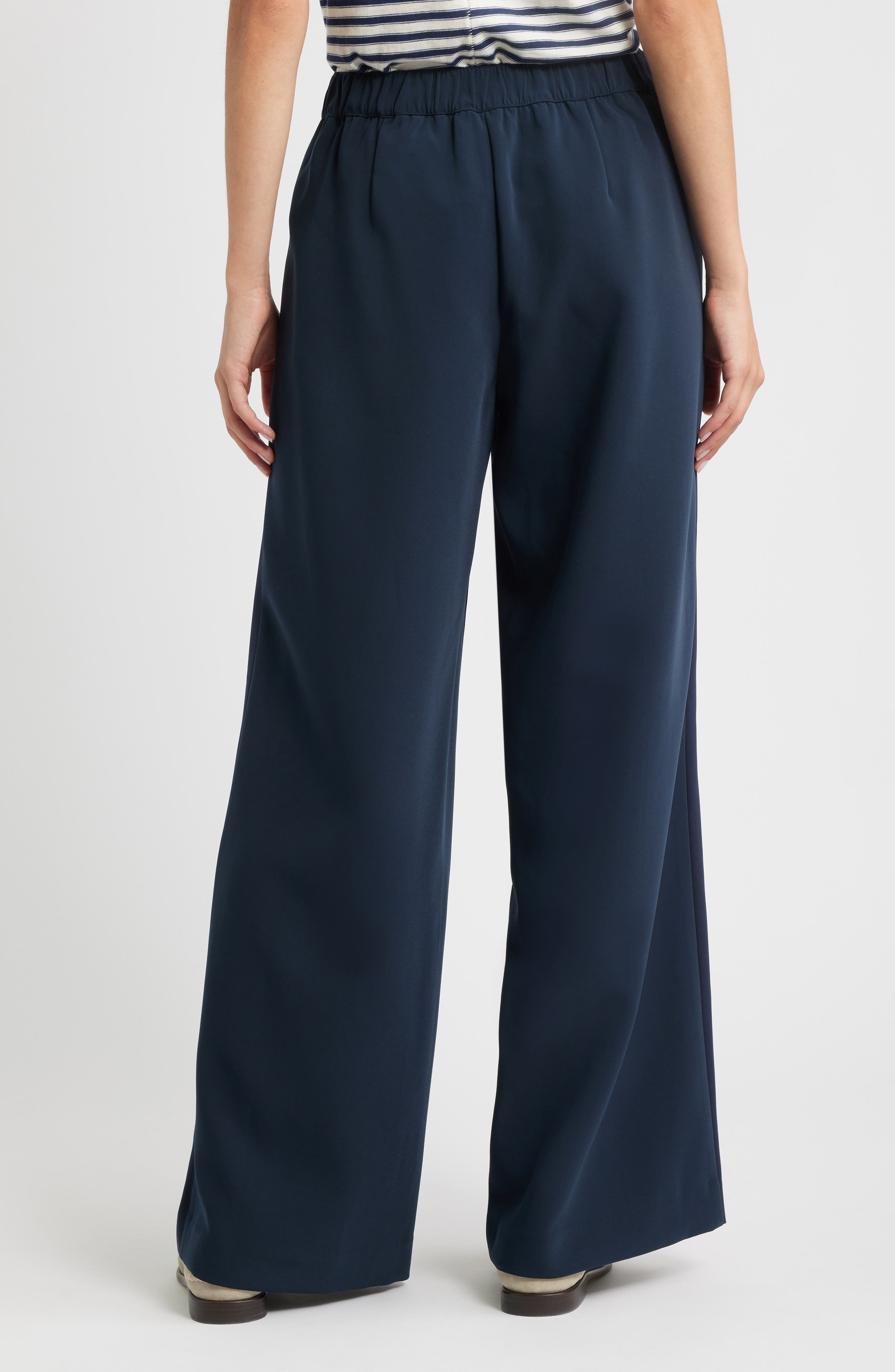 Melanie Crepe Wide Leg Pants - image 2