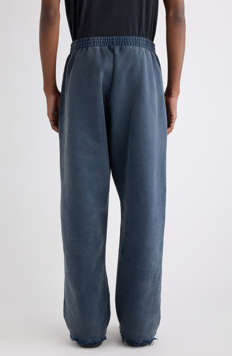 Balenciaga Baggy Sweatpants, Alternate, color, 8593 Washed Navy/ White