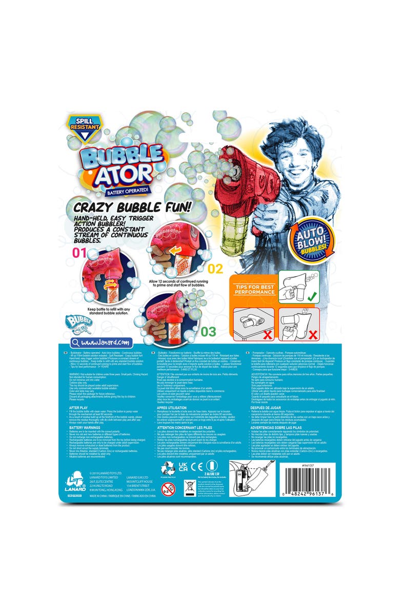 Lanard Bubbleator Assorted Red or Blue, Bubble Machine, Alternate, color, Multicolored