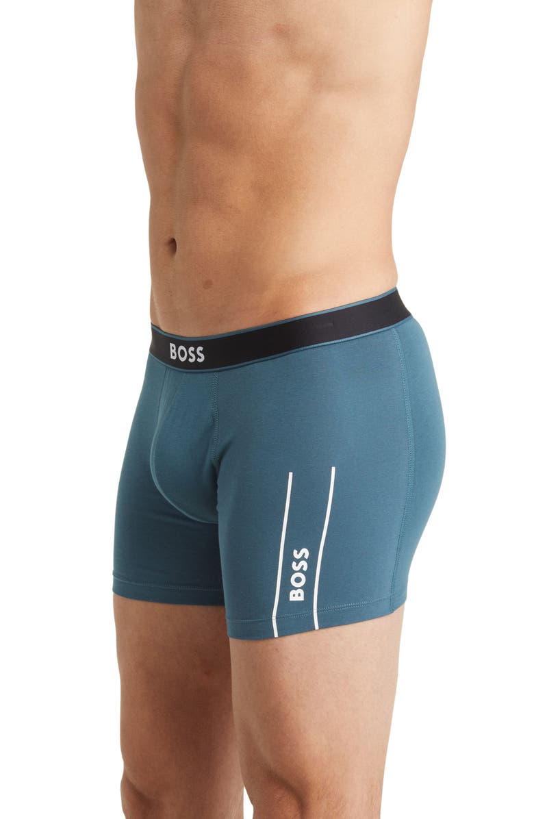 BOSS Cotton Knit Boxer Briefs, Alternate, color,