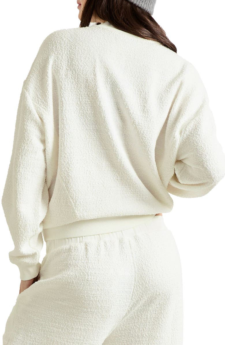 HATCH Collection The Dina Boucle Sweatshirt, Alternate, color, Ivory