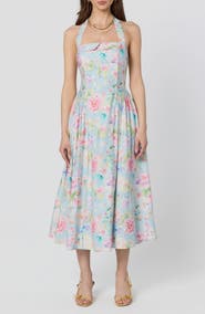 ASTR the Label Marianna Halter Midi Dress