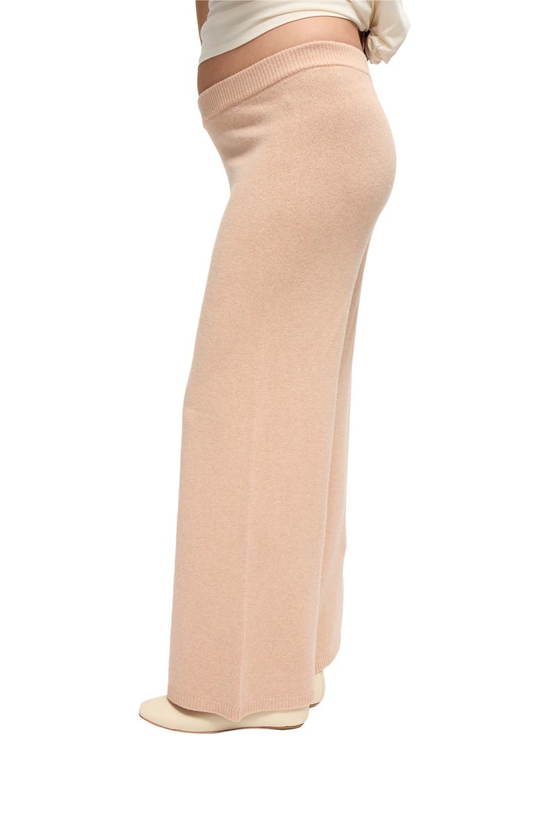 The Cozy Contour Maternity Sweater Pant, Alternate, color, Champagne