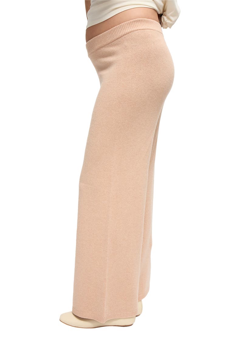 Ingrid & Isabel Maternity Sweater Pant, Alternate, color, Champagne