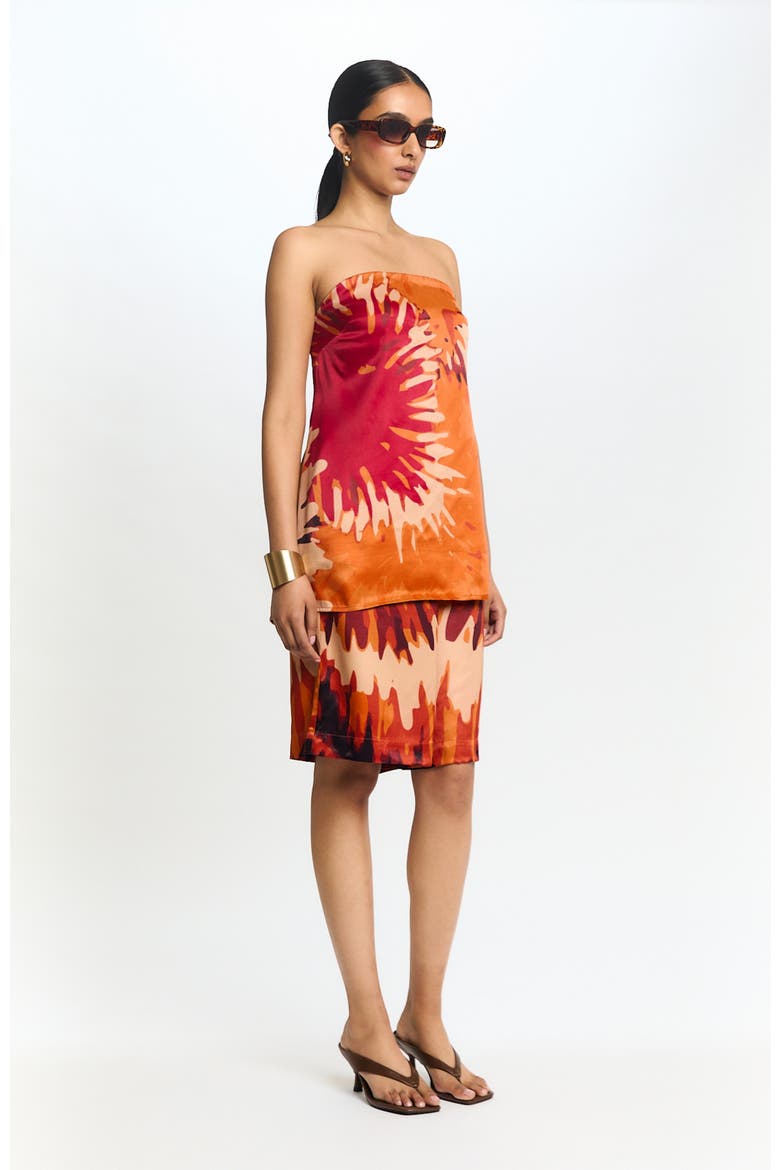 Jeyna Bermuda Shorts Magma, Alternate, color, Magma Orange