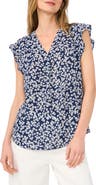Vince Camuto Flutter Sleeve Top