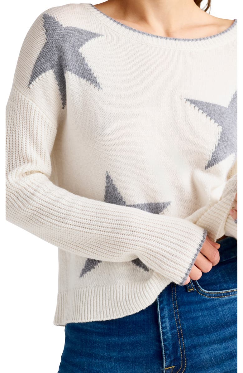 Splendid Frances Intarsia Crewneck Sweater, Alternate, color,