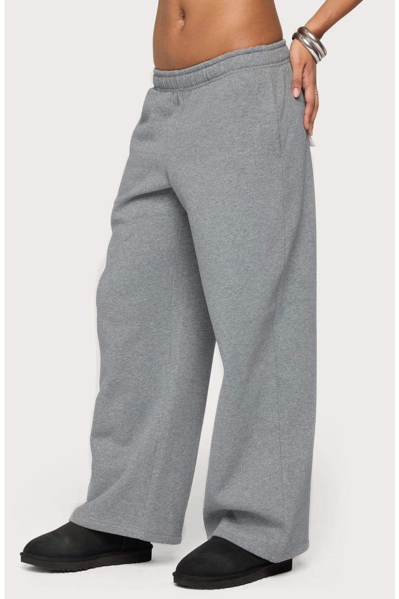 Forever Wide Leg Sweatpants, Alternate, color, GRAY-MELANGE