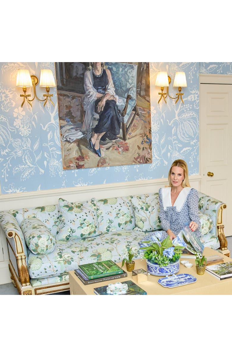 Mrs. Alice Marilyn Bow Rechargeable Double Wall Light, Alternate, color, Brass