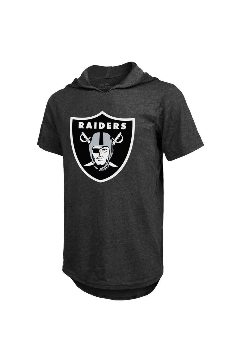 Men's Majestic Threads Darren Waller Black Las Vegas Raiders Player Name & Number Tri-Blend Hoodie T-Shirt, Alternate, color, Black