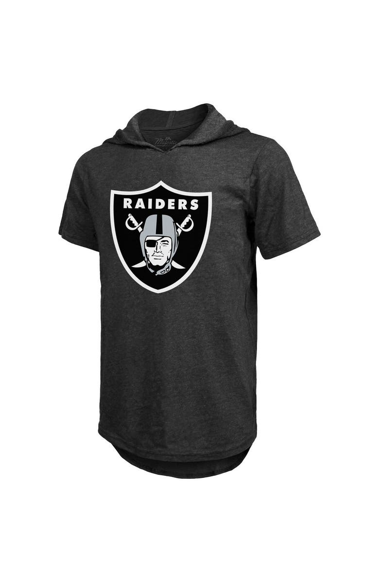 Majestic Threads Men's Majestic Threads Darren Waller Black Las Vegas Raiders Player Name & Number Tri-Blend Hoodie T-Shirt, Alternate, color, Black