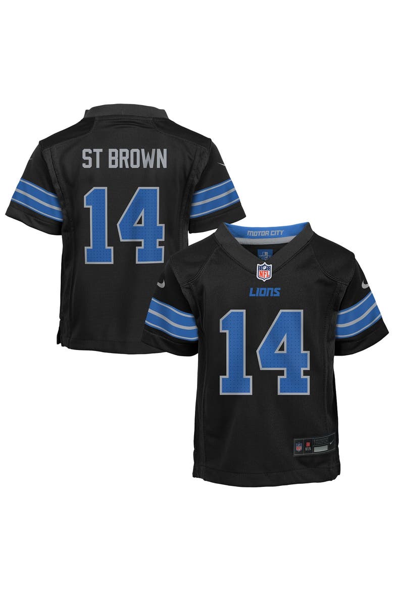 Toddler Nike Amon-Ra St. Brown Black Detroit Lions Alternate Game Jersey, Main, color, Black