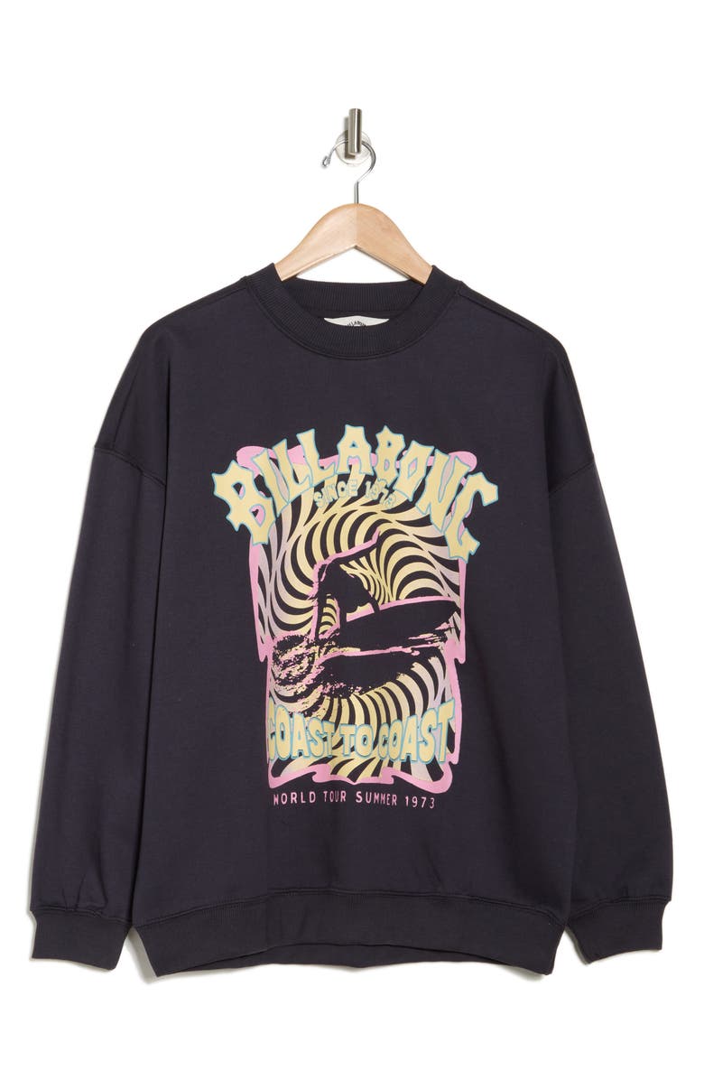 Billabong Boyfriends Back Sweatshirt, Alternate, color, Black