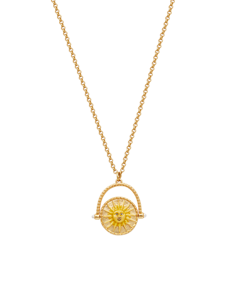 Sun & Moon Spinner Necklace