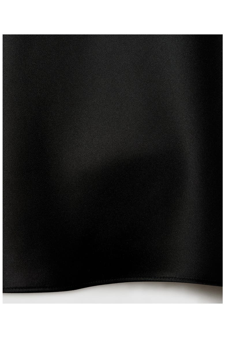 Satin Midi Skirt, Alternate, color, BLACK