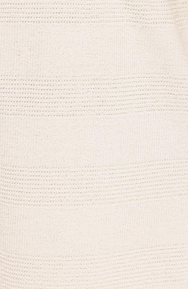 Threads 4 Thought Wayne Stripe Jacquard Terry Cloth Drawstring Shorts, Alternate, color, White