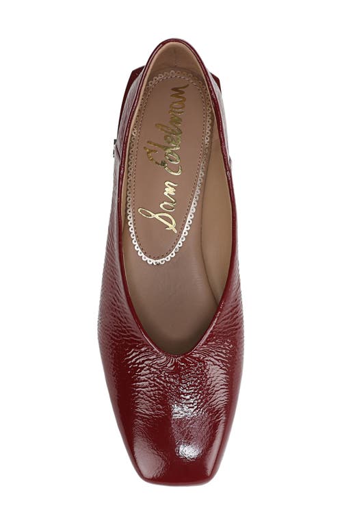 Sam Edelman Kasey Square Toe Pump In Burgundy