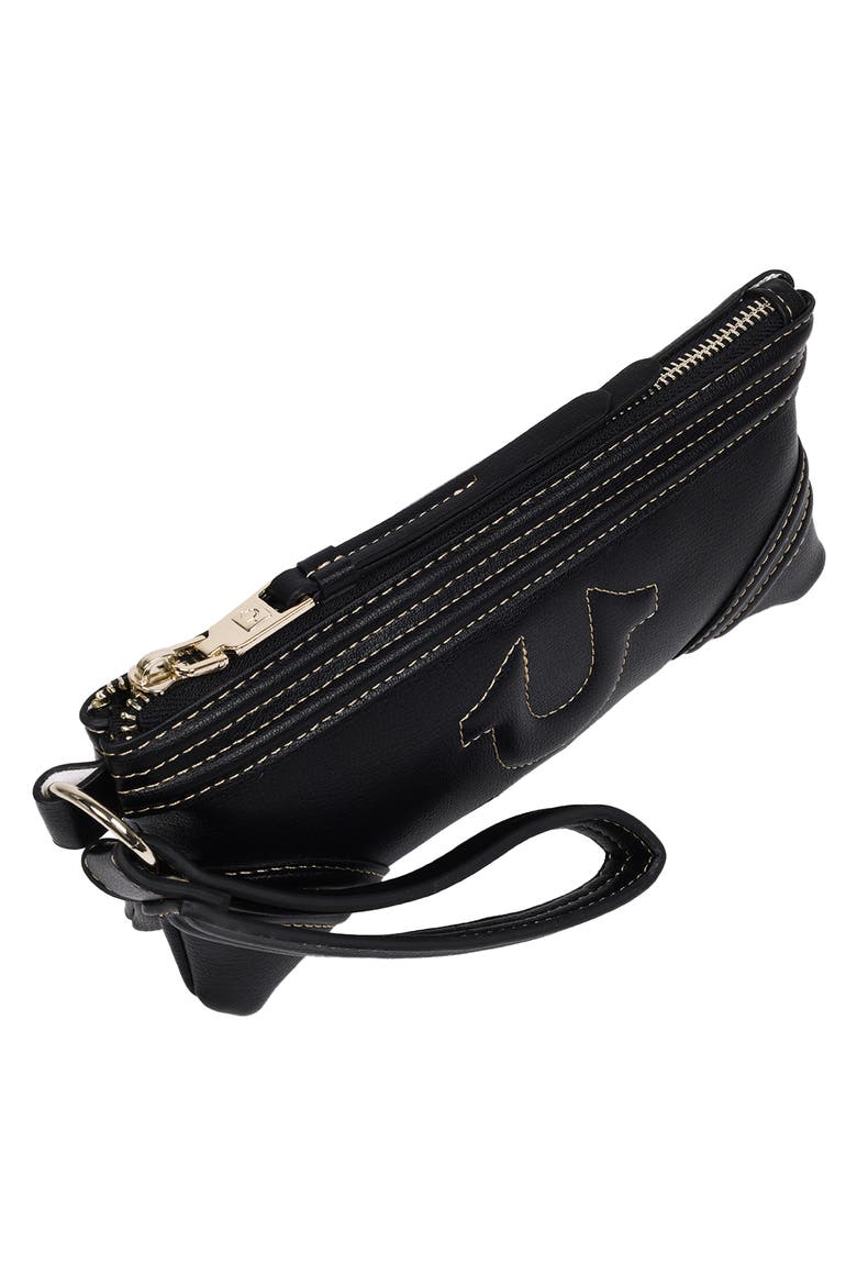 Horseshoe Wristlet, Alternate, color, BLACK