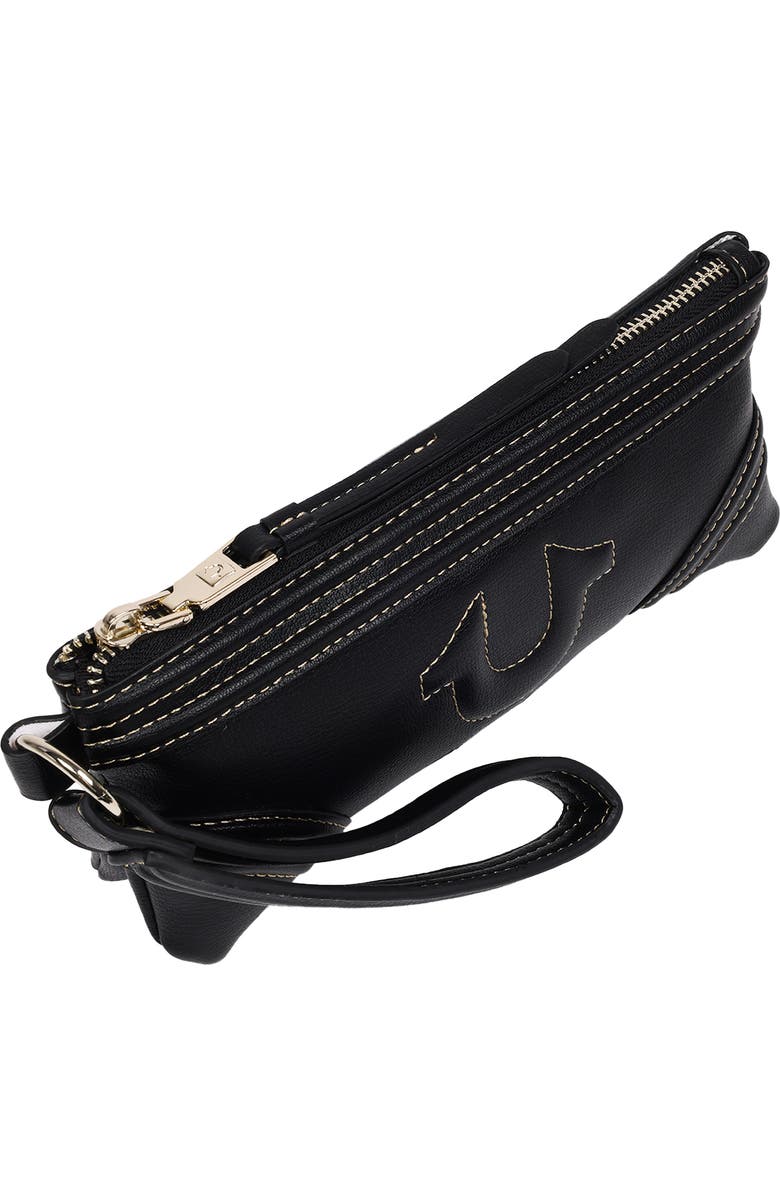 True Religion Horseshoe Wristlet, Alternate, color, Black