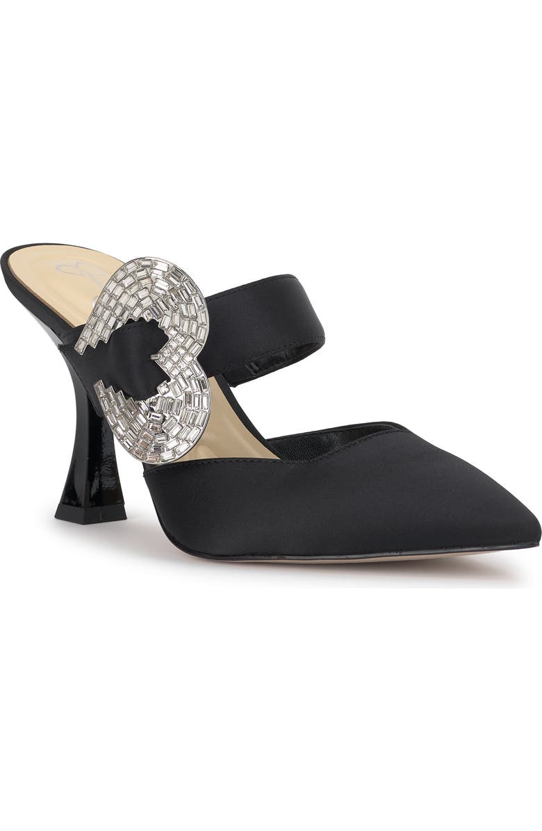 Jessica Simpson Favica Embellished Satin Slide Mule, Main, color,
