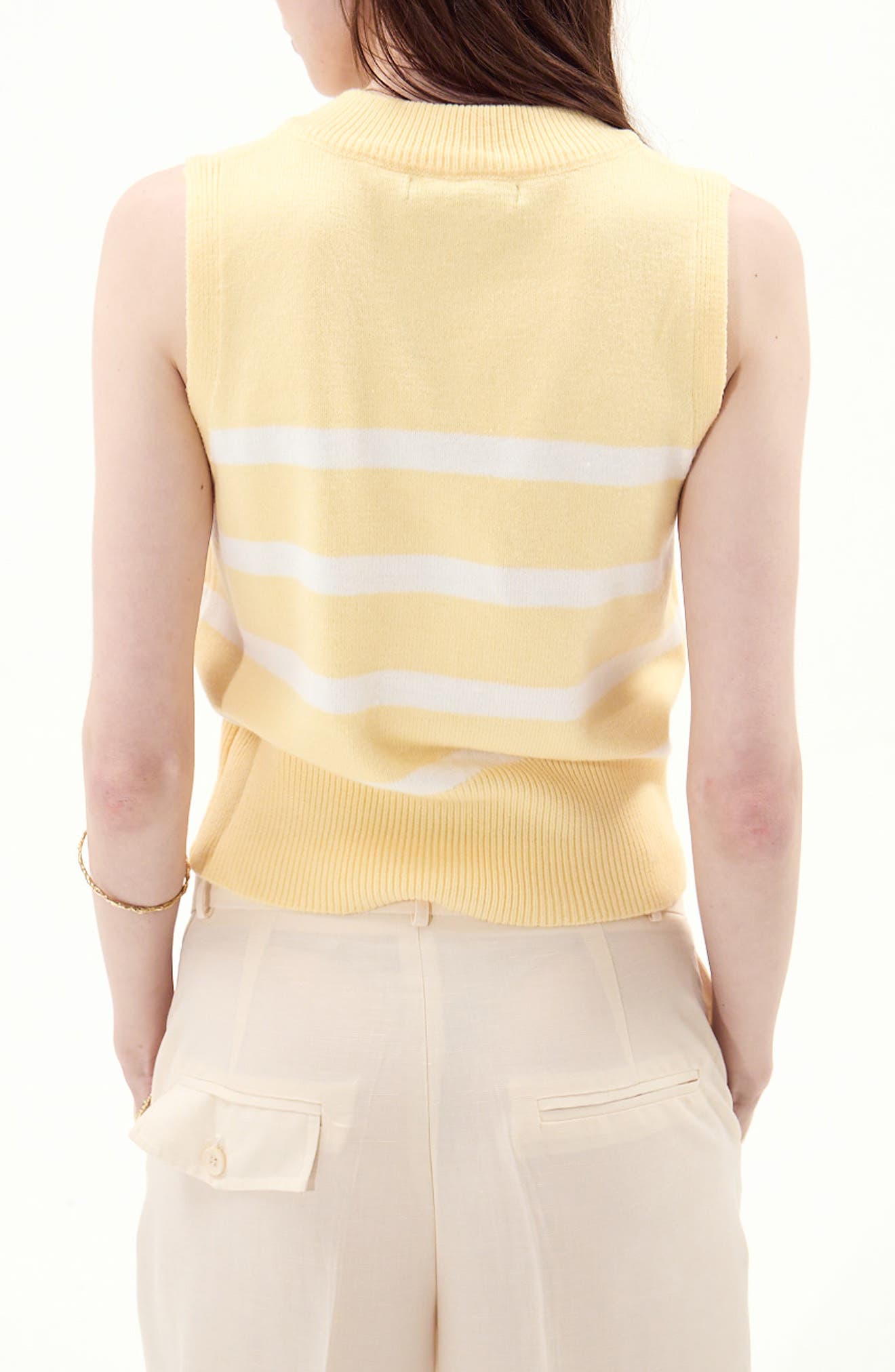 Mykonos Stripe Knit Vest - image 3