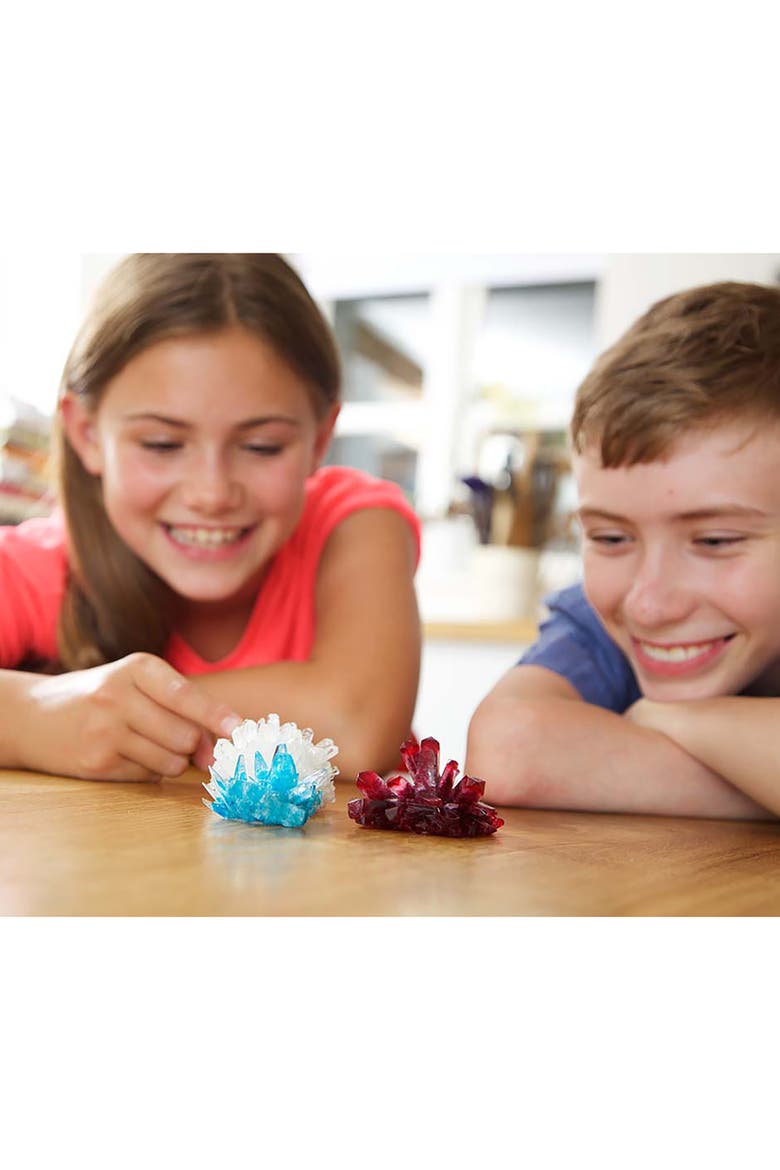 Crystal Growing Craft Kit, Create 3 Crystals, Alternate, color, Multicolored