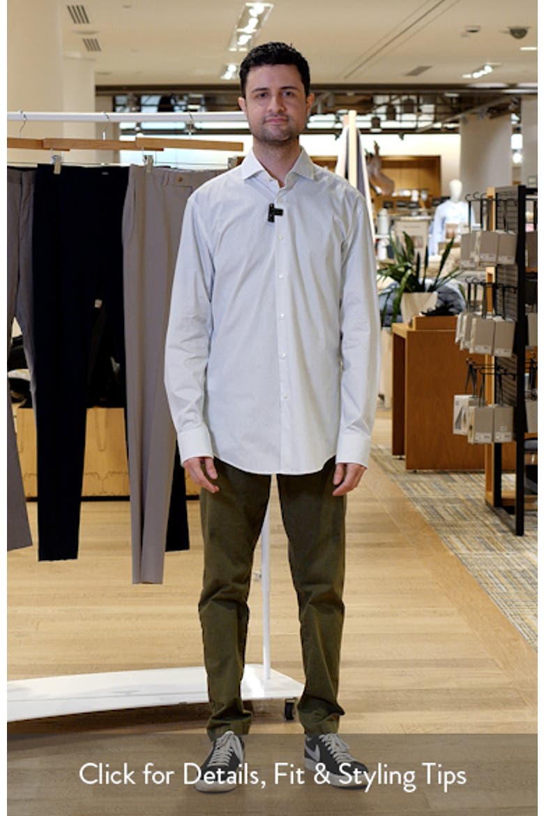 Hank Kent Slim Fit Stretch Cotton Dress Shirt video