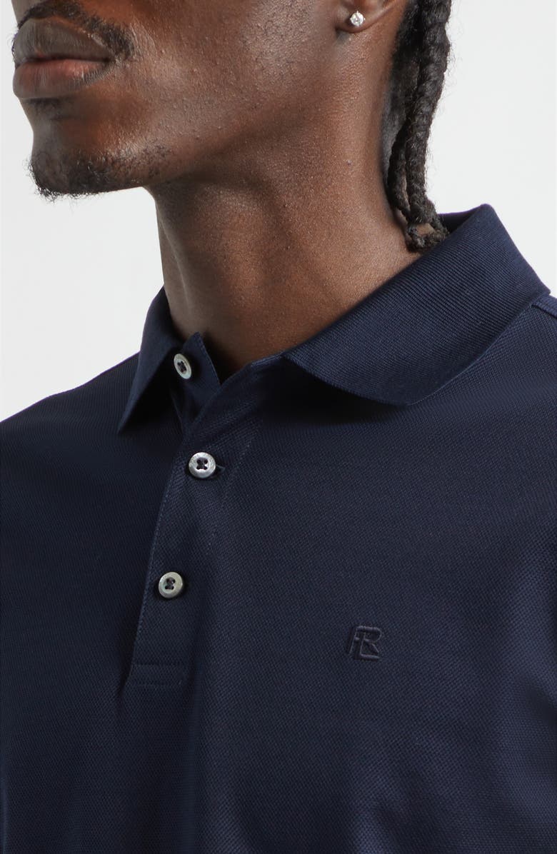 Ralph Lauren Purple Label Embroidered Logo Cotton Piqué Polo, Alternate, color, Classic Chairman Navy
