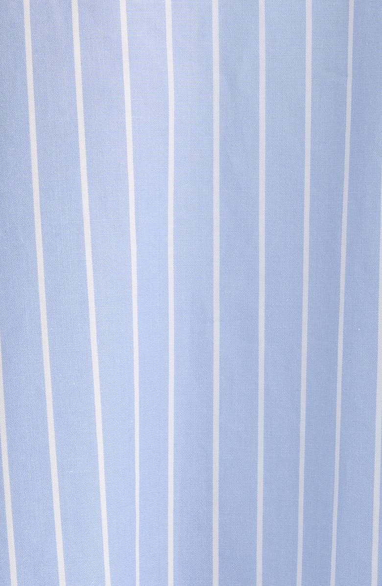Balenciaga Asymmetric Oversize Stripe Button-Up Shirt, Alternate, color,