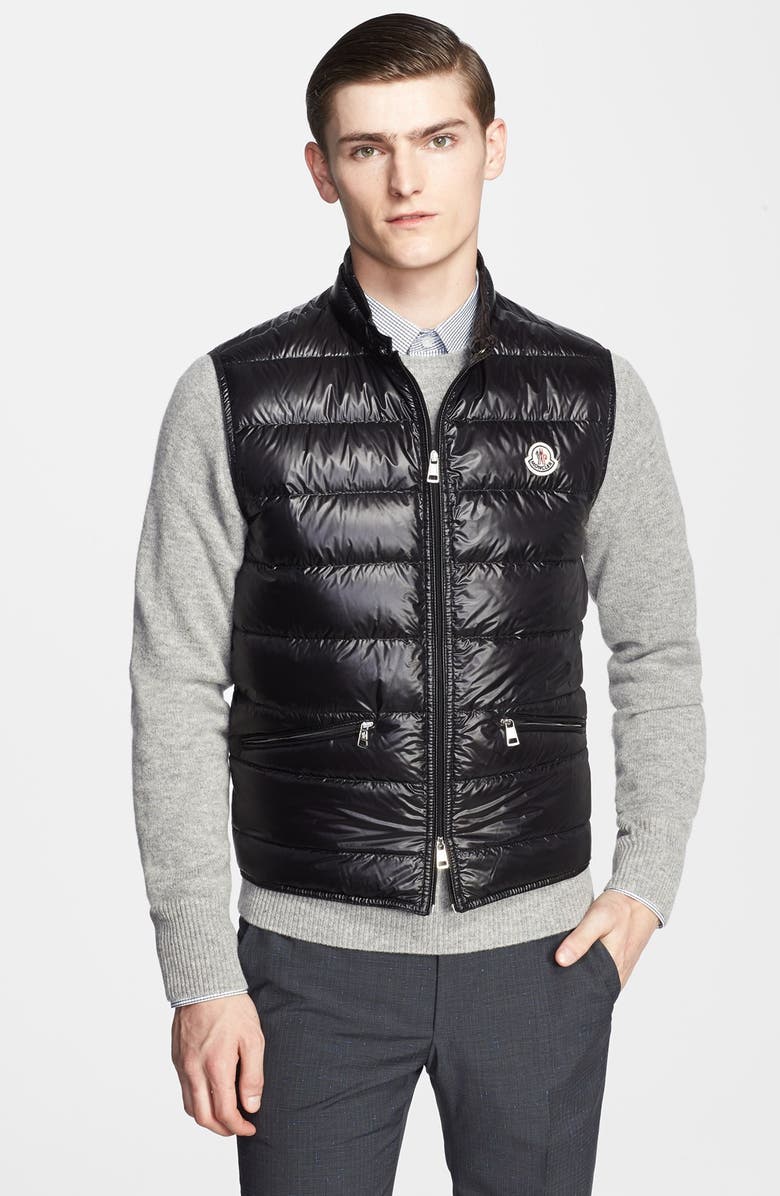 Moncler 'Gui' Shine Down Vest, Main, color,