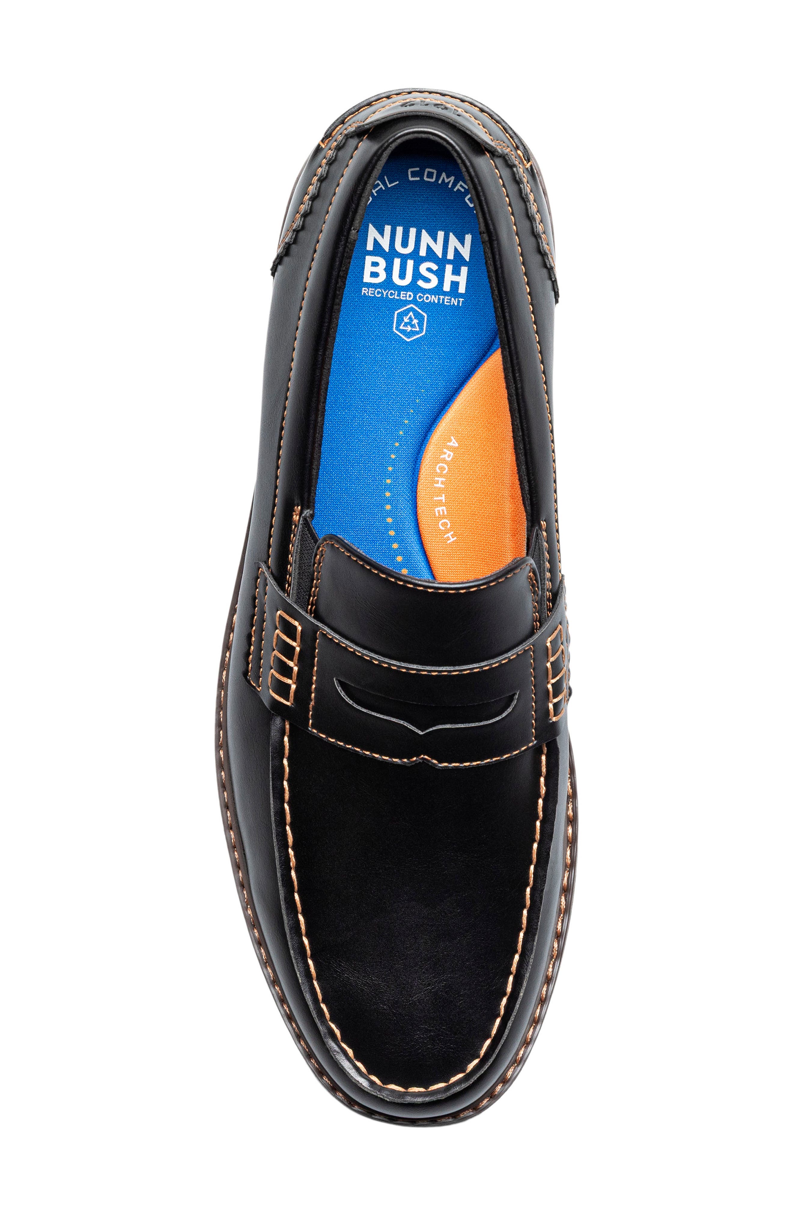 NUNN BUSH Oslo Moc Toe Penny Loafer, Alternate, color, Black