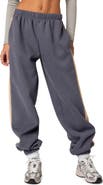 EDIKTED Saturn Oversized Side Stripe Sweatpants