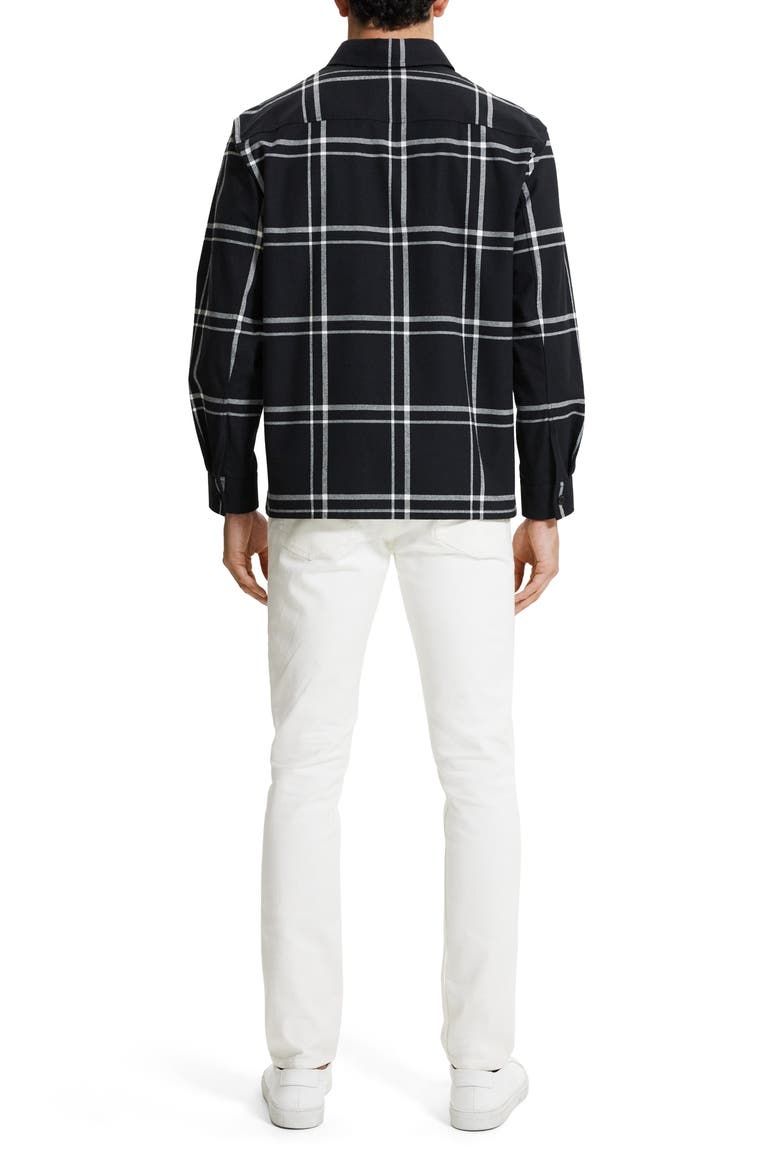 Clyfford Waren Windowpane Shirt Jacket, Alternate, color, BKMU