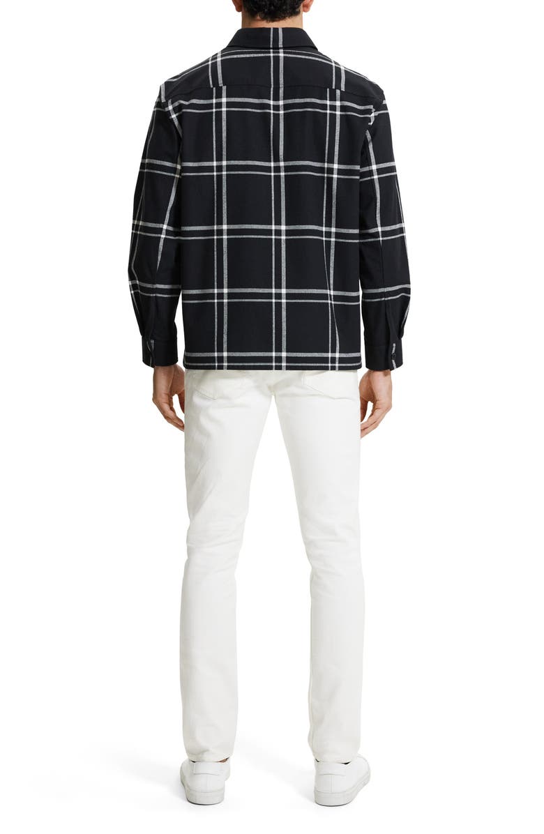 Theory Clyfford Waren Windowpane Shirt Jacket, Alternate, color, Bkmu