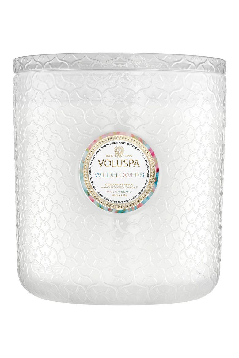 Wildflowers Five-Wick Hearth Candle, Alternate, color, NO COLOR