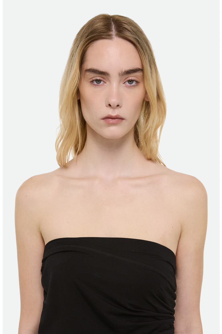Wind Convertible Asymmetric Cutout Jersey Top, Alternate, color, BLACK