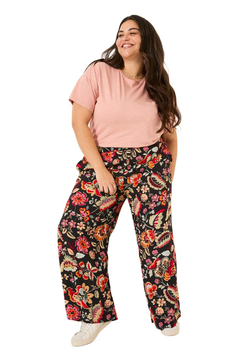 FatFace Plus Size Isla Floral Trouser, Main, color, 