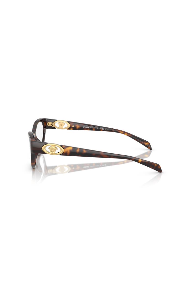 Versace 52mm Cat Eye optical glasses, Alternate, color, Tortoise
