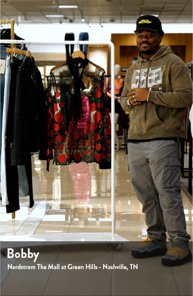 Floral Embroidered Sheer Top, sales video thumbnail