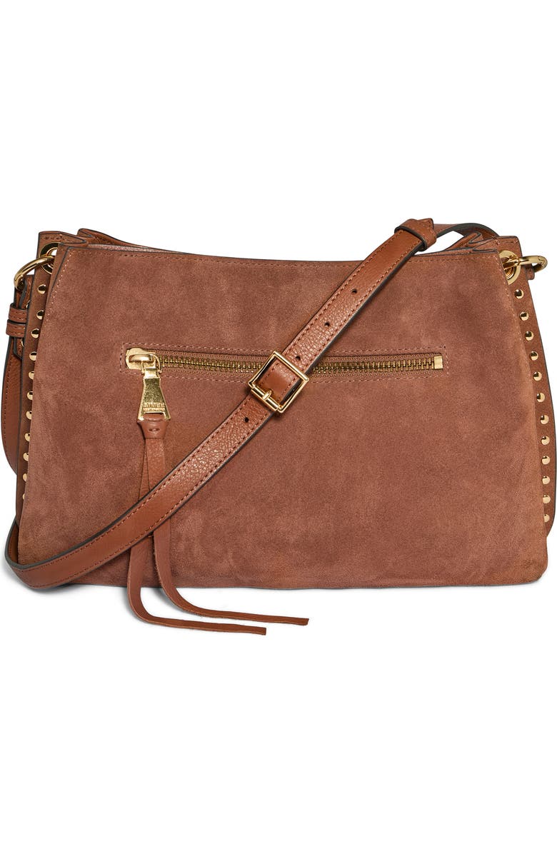 AIMEE Roma Shoulder Bag, Alternate, color, Nutshell Suede