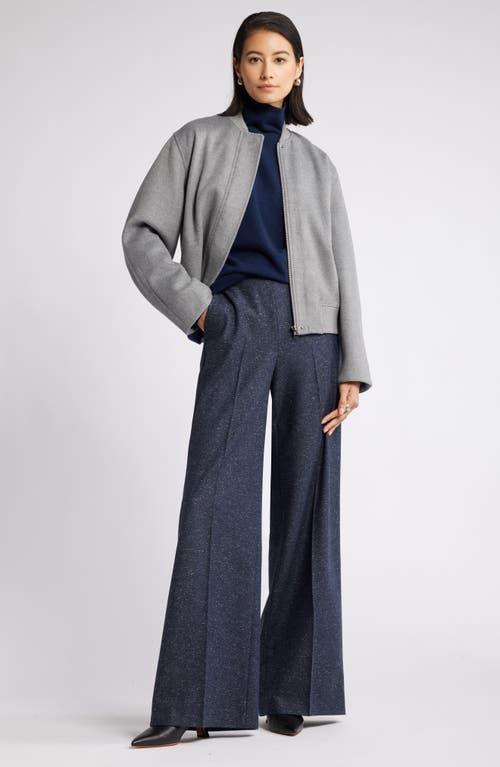 Nordstrom Oversize Cashmere Turtleneck Sweater In Navy Night