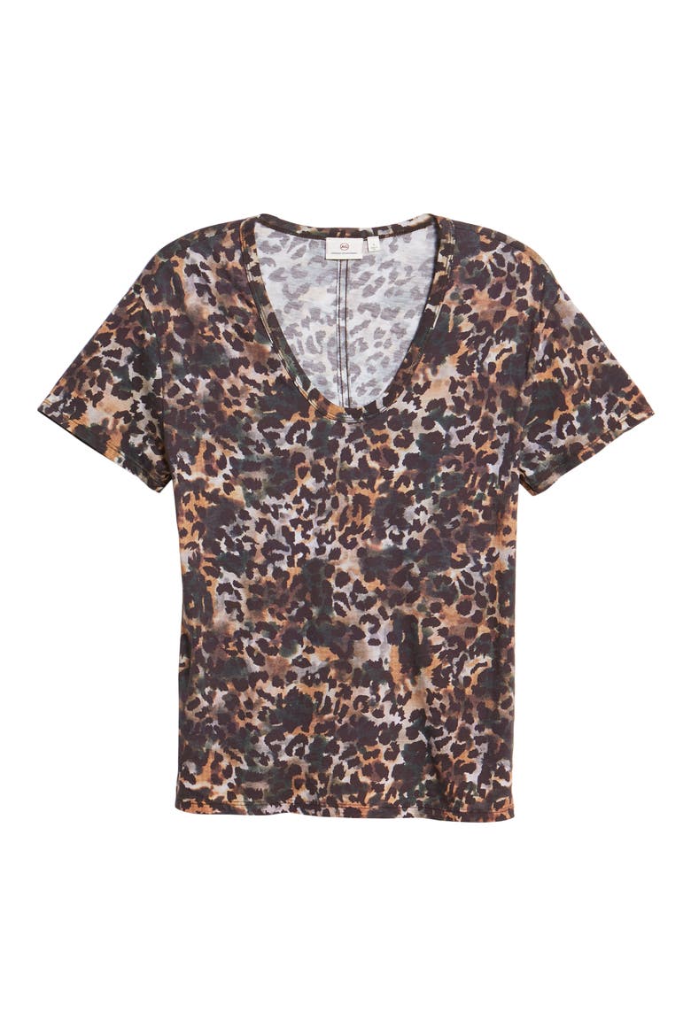 Henson Animal Print Stretch Cotton Tee, Alternate, color, UNTAMED CAMO DARK IVY