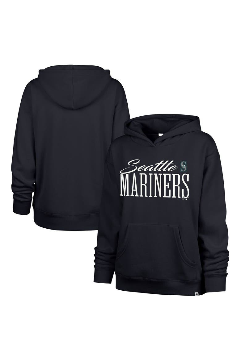 Women's '47  Navy Seattle Mariners Whim Hoodie, Main, color, Navy